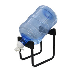 Support de stockage de bouteille de refroidisseur d'eau de bureau d'organisateur de bureau à la maison, support de bouteille d'eau de 5 gallons avec la valve de distributeur