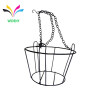Garden use customized wall mounted hanging iron wire flower display rack