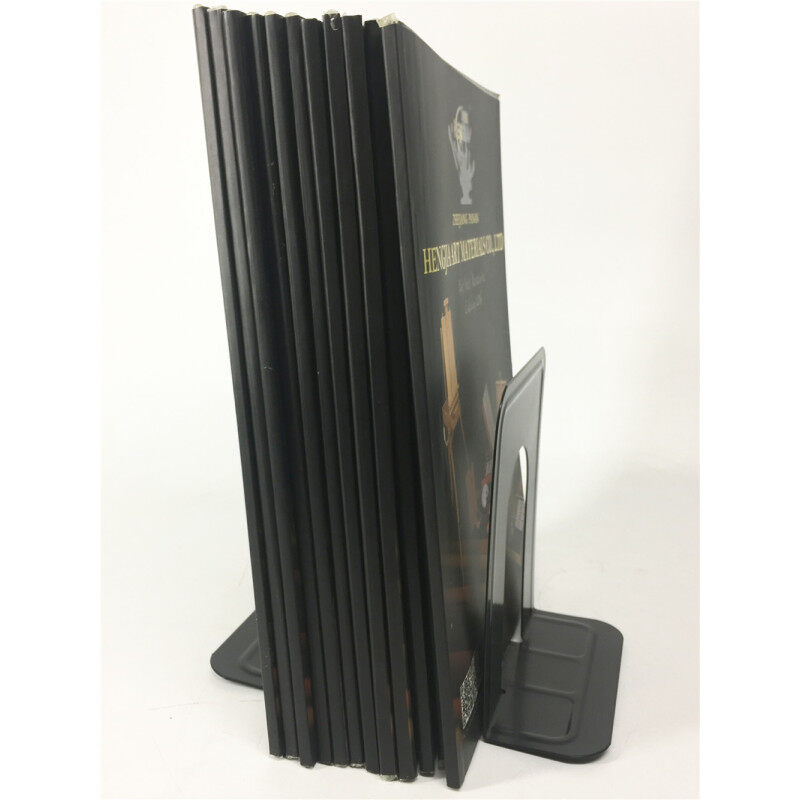 Wideny office & school Wire Metal black silver stainless steel library bookend