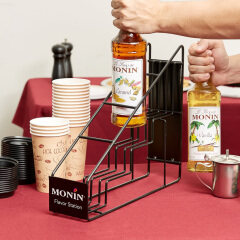 Metal monin syrup counter display rack