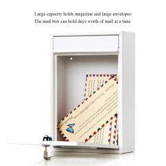 High Quality steel cabinet Wall Mounted Newspaper Holder Lockable Waterproof Apartment Post Box Mailbox