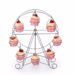 Accessoires de cuisine Wideny présentoir à desserts de fête tenir 8 gâteaux support à gâteaux grande roue