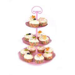 wholesale 3 tier afternoon tea rotating wedding gold cup cake stand