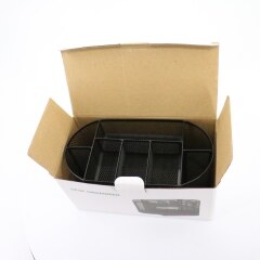 wholesale Multifunctional Office stationery iron wire metal mesh desk organizer with drawer