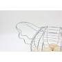 wholesale home kitchen table top Metal Mesh Wire Chicken Shaped Silver Tone Egg Storage holder