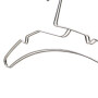 Wholesale Retail Strong Pressure Capacity Thin Silver Metal Coat Strap Cloth Hanger