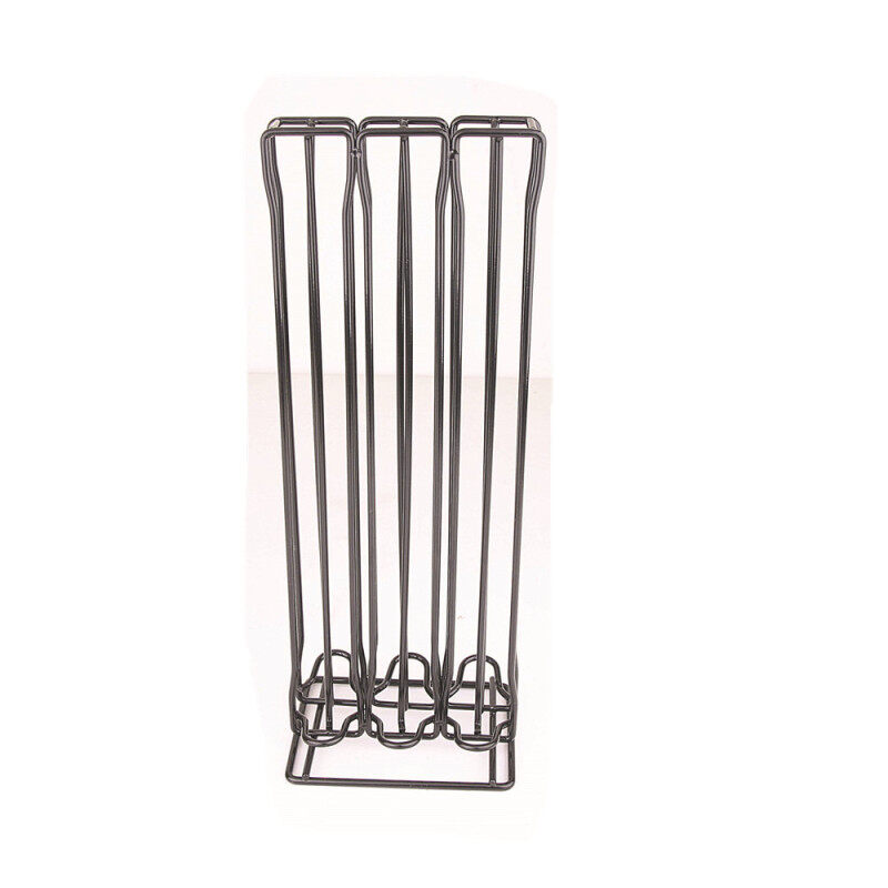 Eco-friendly powder coated restaurant cafe supply rectangle 54 holes wire metal mesh coffee capsule display stand