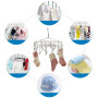 Wholesaler Home Rotating Dryer Custom Stainless Steel Round Clothes Hanger with 20 Clips
