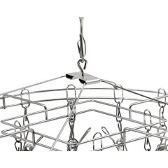 Wholesaler Home Rotating Dryer Custom Stainless Steel Round Clothes Hanger with 20 Clips