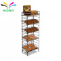 wholesale supply metal wire iron Daily use department snacks store fruit vegetable storage display supermarket rack