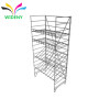 supermarket shelving wire Mesh Back Metal Steel display rack for tea tins craft spinner racks