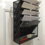 a4 paper office storage wall mounted document tray hanging wall file organizer