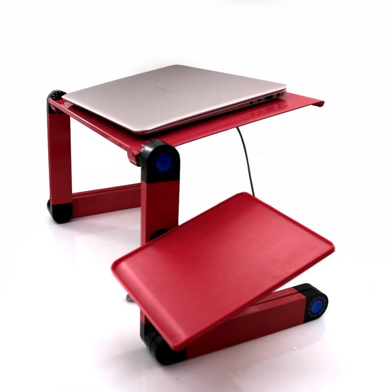 Home office lap desk portable adjustable aluminum 360 degree laptop desk for sofa
