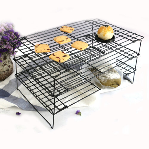 kitchen metal baking cooling racks bread orgainzier Baking display  stainless steel 3 Tier Cooling Rack for Cookies
