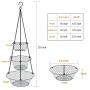 Three Tier Stand for Storing Organizing Heavy Duty Wire display Kitchen Vegetables Fruit Basket