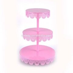 3 tier metal white cake stand afternoon tea cake stand