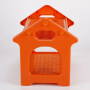 Wholesale 2 tier High quality kitchen  plastic house shape dish drainer drying rack over sink