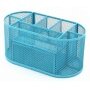 Wideny Office Wire Metal Desk Caddy Makeup Mesh Desk Organizer with sliding drawer