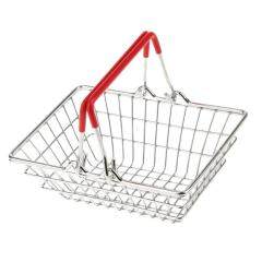 supermarket metal vegetables fruit storage stainless steel hand carry shopping basket