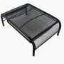 Home Office Black Metal Iron Mesh Heat Dissipation Adjustable Vertical Laptop Stand whit Drawer