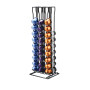Eco-friendly powder coated restaurant cafe supply rectangle 54 holes wire metal mesh coffee capsule display stand
