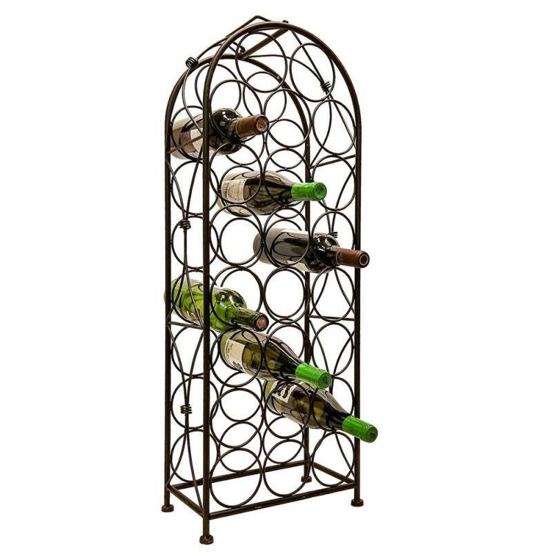 wholesale home decorative wall mounted folding metal wine rack for holder 12 bottle wine