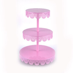 3 Tiers Party Birthday Wedding Folding Multipurpose Fancy Metal Cake Stands