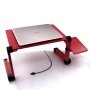 Best quality cheap foldable 360 adjustable portable laptop desk with cooling fan