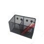 WIDENY Wholesale Small Metal Mesh Fridge Whiteboard 9 Magnetic Pencil Pen Holder For Office Storage