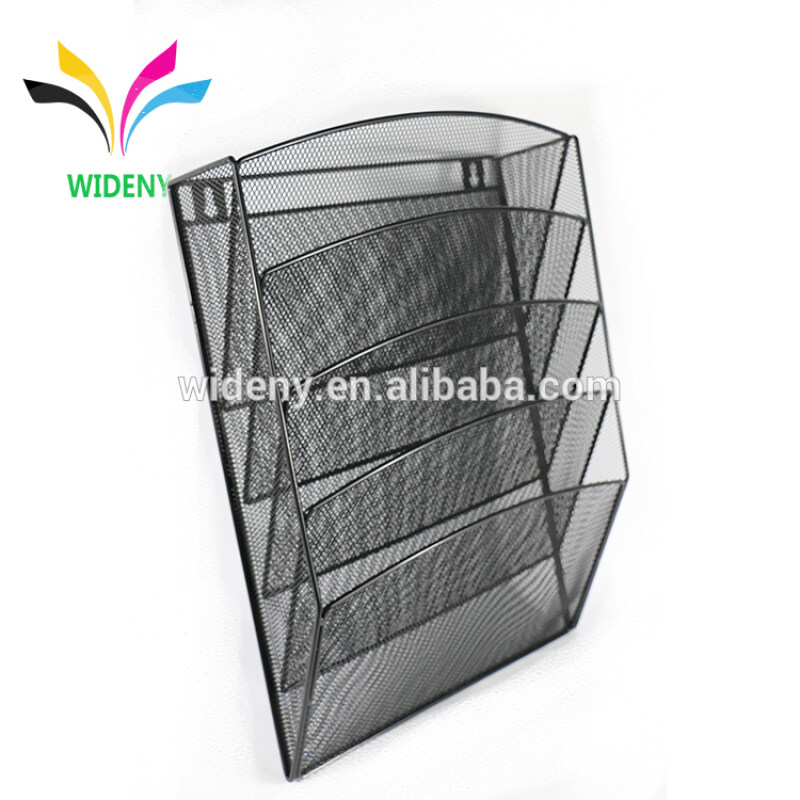 Office supplies folder wholesale tool mail iron wire metal mesh wall mounted hanging file document wall organizer manufacturer