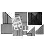 Home Office Supplies Multifunctional Foldable Metal Steel Document Letter File Mesh Black Desk Organizer with Pen Holder