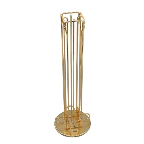 Custom logo Gold Wire Metal Tower Stand Coffee nespresso 40 capsules holder