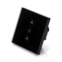 WiFi Touch Wall Switch 110~250V ceiling fan with light switch alexa electric fan controller APP remote