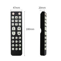 Universal remote control programmable by usb with Luminous keys for night