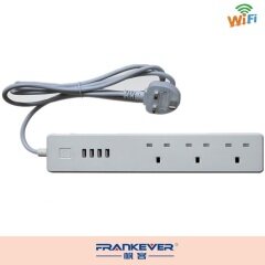 FRANKEVER CE FCC Work With Amazon Alexa Wifi Power Strip