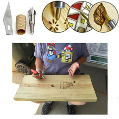 Wood Burning Kit Tool with Pyrography Pen Include Various Wood Embossing / Carving / Soldering Tips for Creative Wood Burner