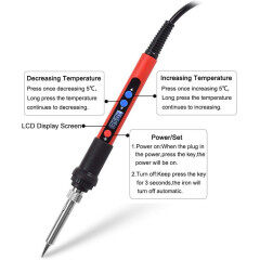 Adjustable temperature electric soldering irons with LCD Display electric soldering iron