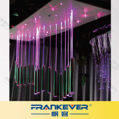 swimming pool fiber optic lights Solid side glow fiber optic lighting with Black & Transparent PVC sheath