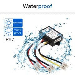 Waterproof charge controller solar MPPT 99% used for 12V Lead-acid batteries car battery charge controller
