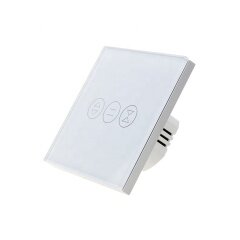 Wifi controlled curtain switch  smart touch switch glass Light wifi wall switch