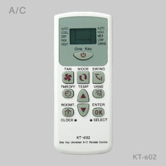 KT-e02 hot air conditioner remote control universal remote control