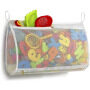 Bottom Zippered and Greater Capacity Bath Toy Organizer Storage Bag For Kids with 2 Side Pockets With Strong Hooks