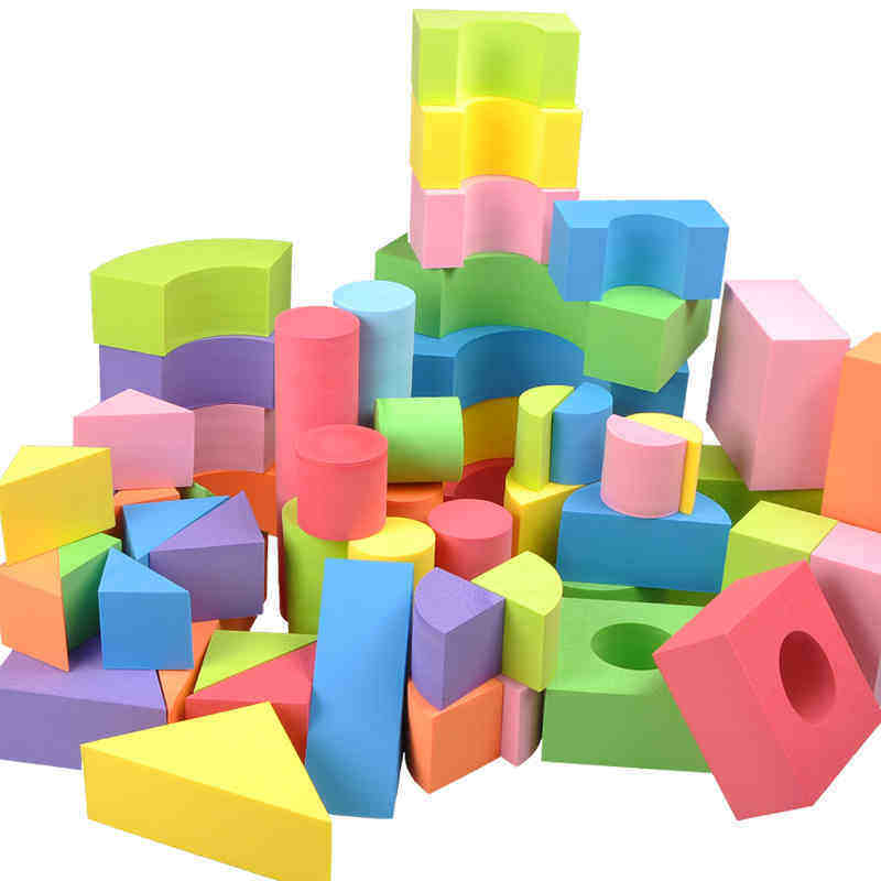 DIY intelligent shape sorter foam building blocks build blocks for child
