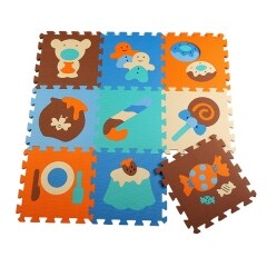 Melors colorful kids play mat educational eva foam jigsaw puzzle mat