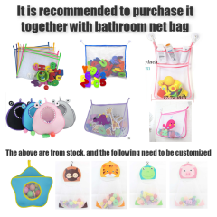 Gran oferta, organizador de almacenamiento de malla de juguete para baño de bebé, bolsa de almacenamiento de juguetes, bolsa de almacenamiento de juguetes