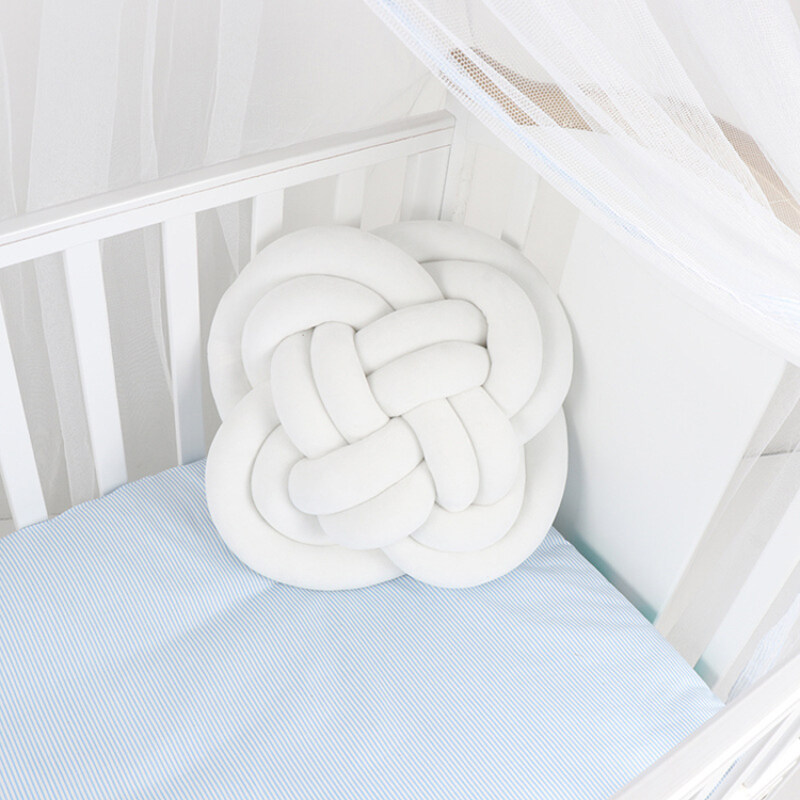 Ins explosive knotted braided cushion pure hand braided pattern cushion