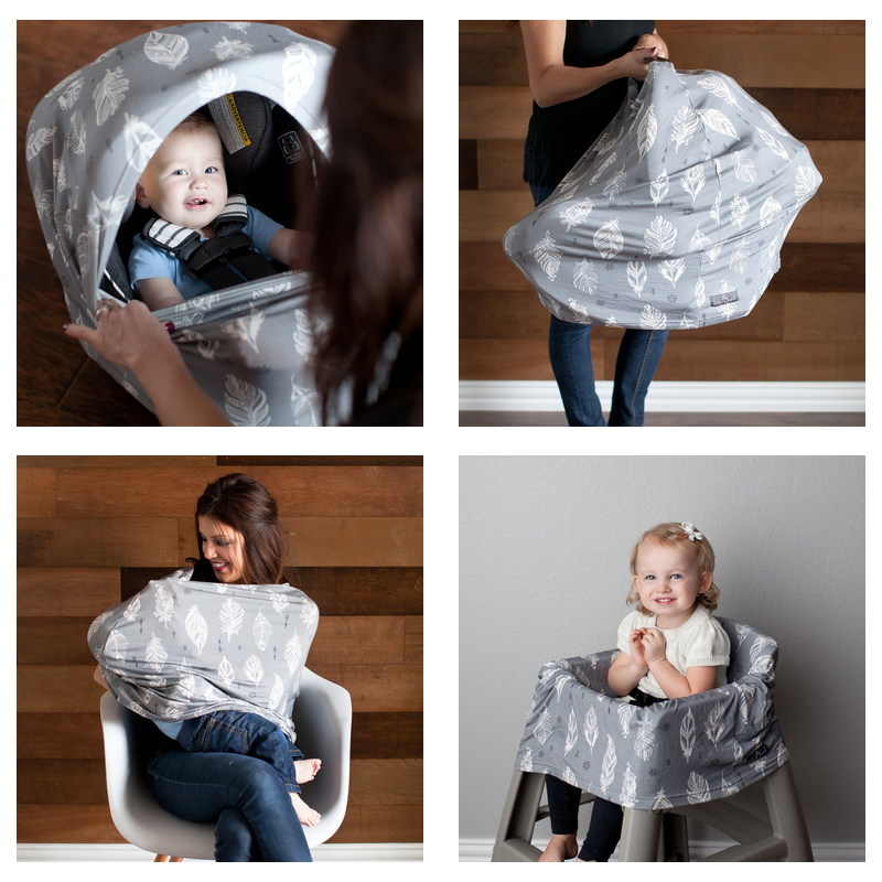 Factory wholesale custom breastfeeding baby car seat canopy  nursing cover multi use