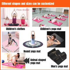 Esteras de yoga de alta calidad personalizadas de fitness tpe antideslizante estera de yoga tpe