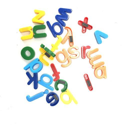 Magnetic Plastic Letters and numbers