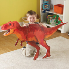 El juguete educativo diy de la moda embroma el rompecabezas del dinosaurio de la espuma 3d